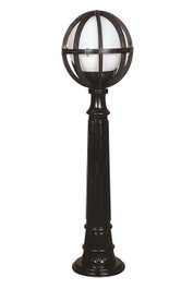 Opviq Lámpara de Suelo Exterior Negro y Blanco